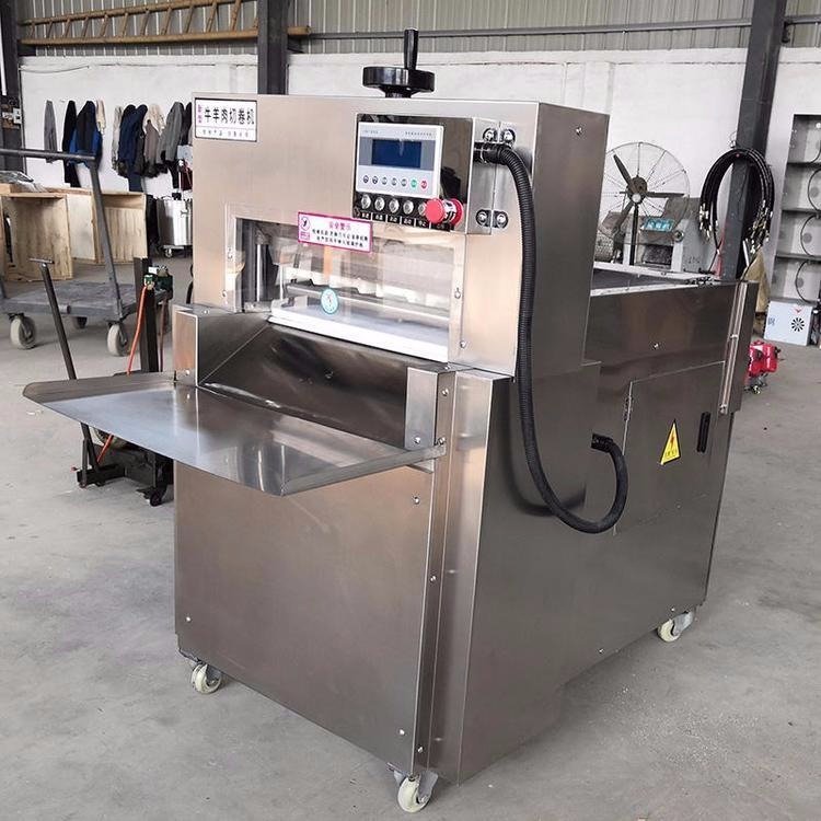 CNC four-roll automatic slicing machine-Lamb slicer, beef slicer,sheep Meat string machine, cattle meat string machine, Multifunctional vegetable cutter, Food packaging machine, China factory, supplier, manufacturer, wholesaler
