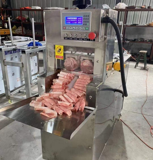 How to disassemble the frozen meat slicer-Lamb slicer, beef slicer,sheep Meat string machine, cattle meat string machine, Multifunctional vegetable cutter, Food packaging machine, China factory, supplier, manufacturer, wholesaler
