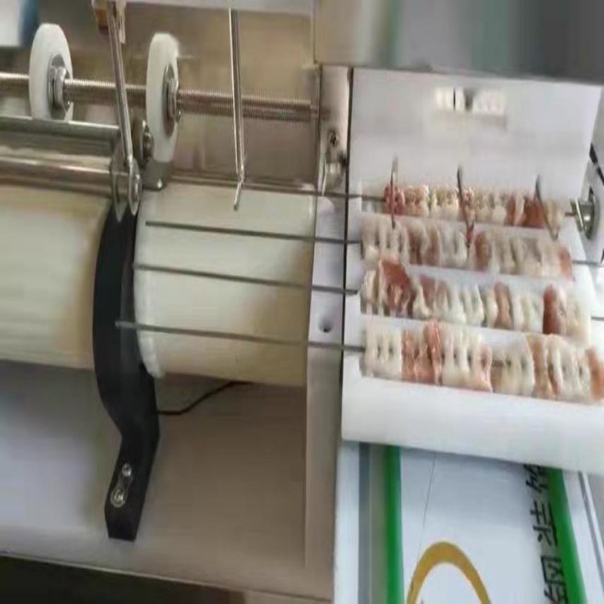 Do you know the advantages of high power and high precision of lamb automatic stringing machine in the process of barbecue preparation？-Lamb slicer, beef slicer,sheep Meat string machine, cattle meat string machine, Multifunctional vegetable cutter, Food packaging machine, China factory, supplier, manufacturer, wholesaler