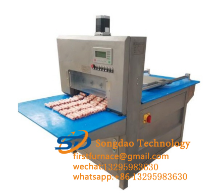 Work flow of beef and mutton slicer-Lamb slicer, beef slicer,sheep Meat string machine, cattle meat string machine, Multifunctional vegetable cutter, Food packaging machine, China factory, supplier, manufacturer, wholesaler