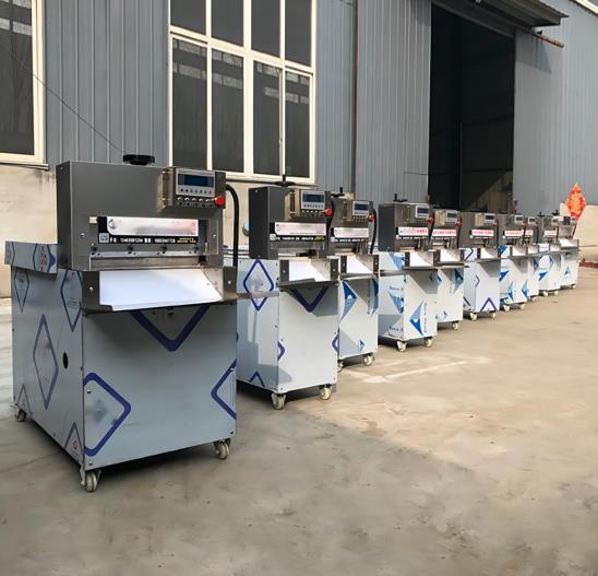 What are the benefits of using a beef and mutton slicer-Lamb slicer, beef slicer,sheep Meat string machine, cattle meat string machine, Multifunctional vegetable cutter, Food packaging machine, China factory, supplier, manufacturer, wholesaler