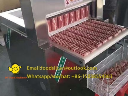 What is Double Motor Lamb Slicer-Lamb slicer, beef slicer,sheep Meat string machine, cattle meat string machine, Multifunctional vegetable cutter, Food packaging machine, China factory, supplier, manufacturer, wholesaler